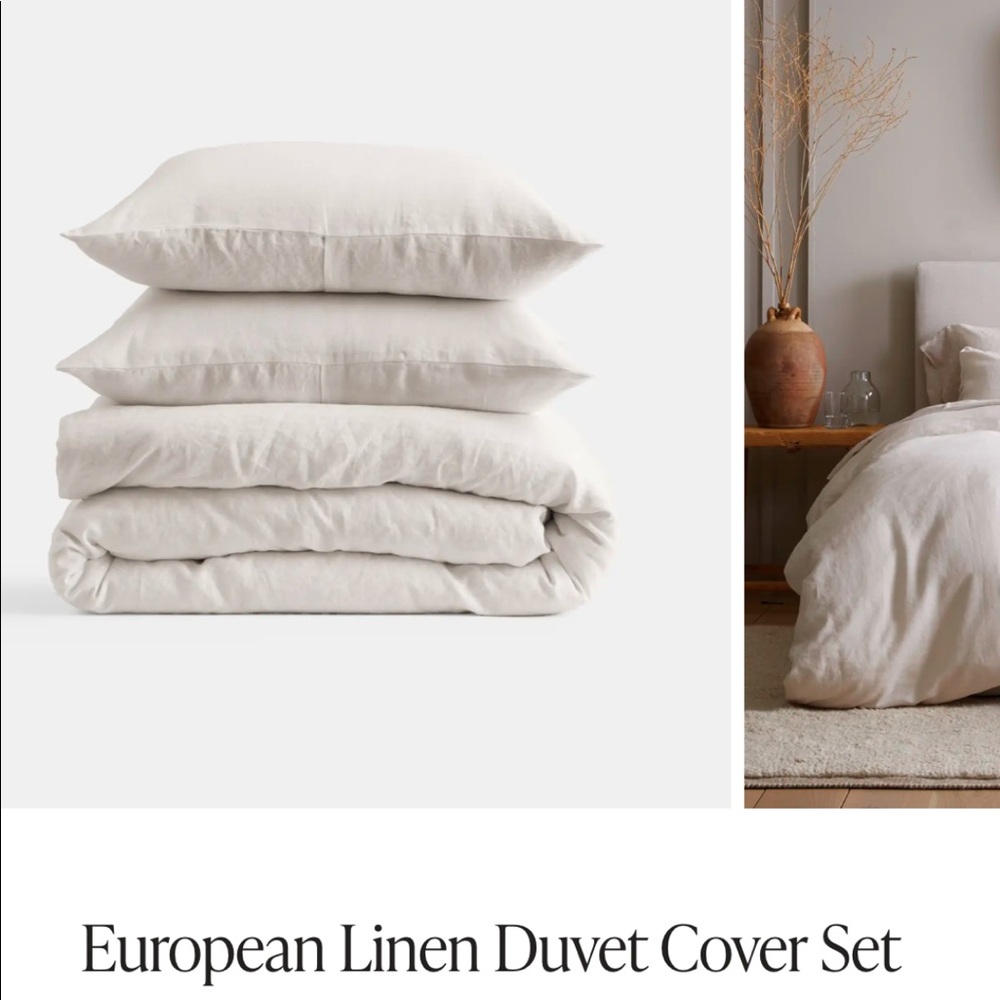 European Linen Duvet Cover Set
